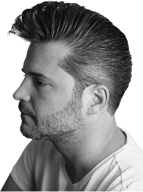 Classic Pompadour with Long Fenders Hairstyle | King Brown Pomade