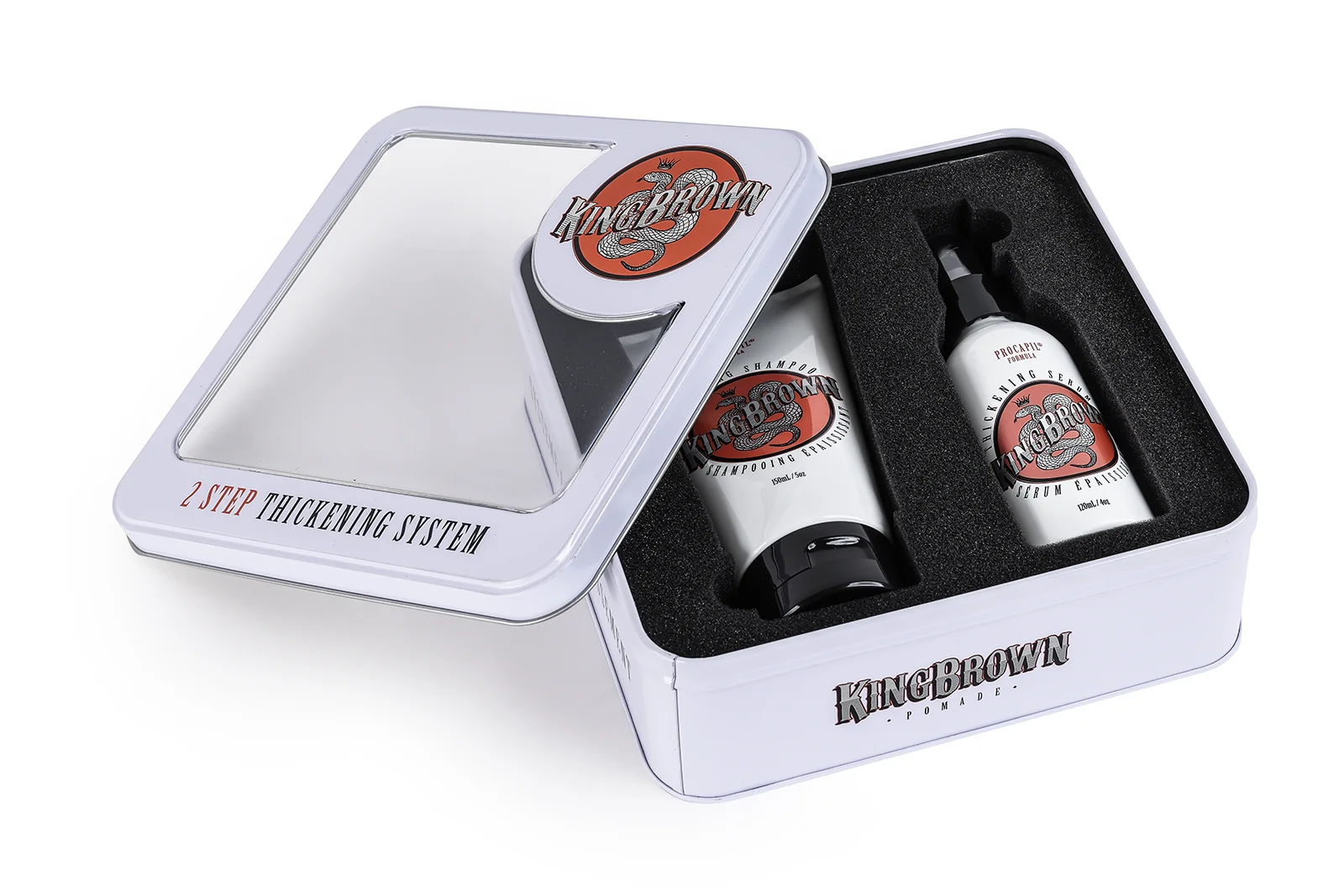 King Brown Pomade 2 Step Hair Thickening System Web